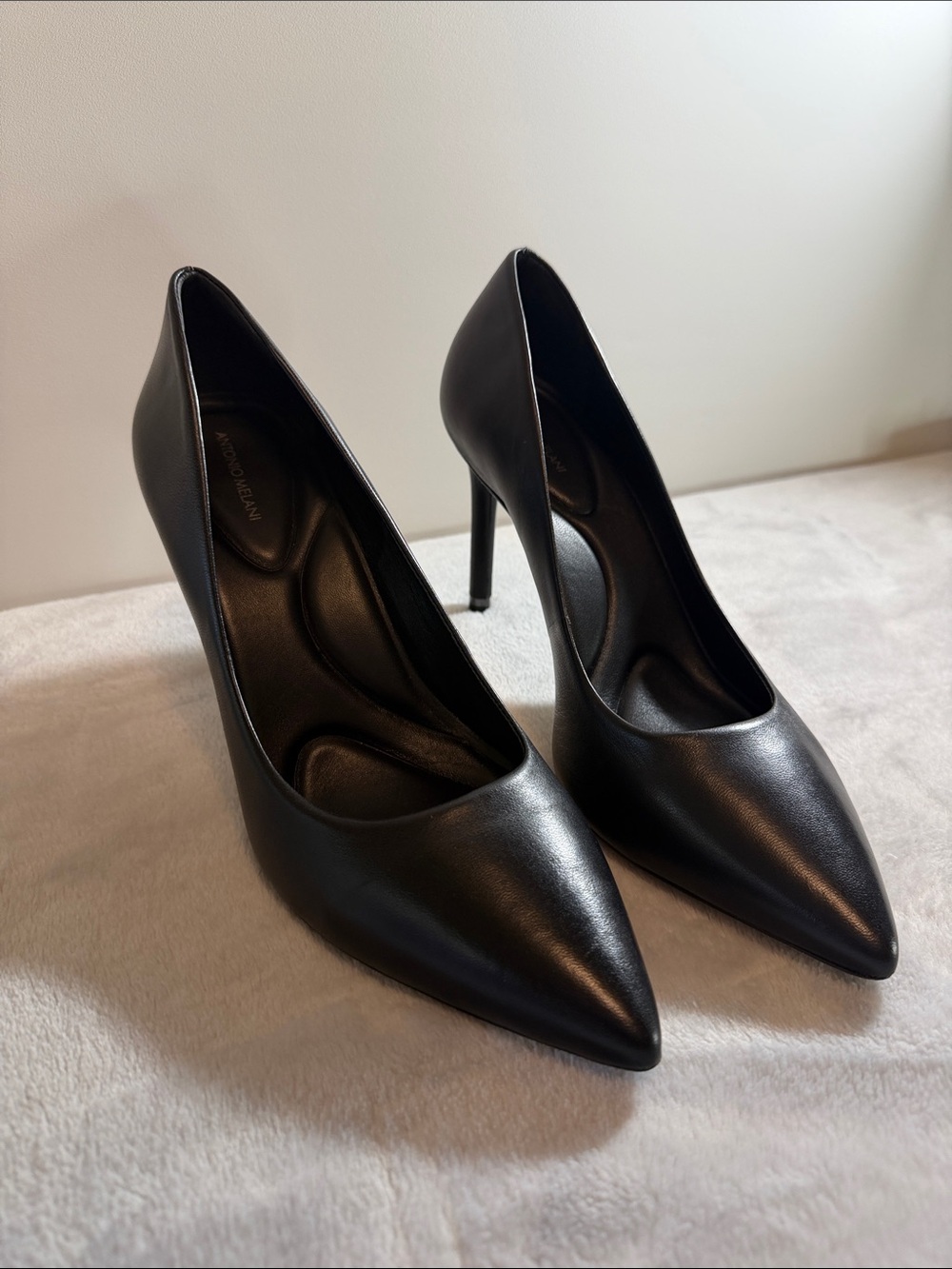 ANTONIO MELANI Black Stiletto Pump